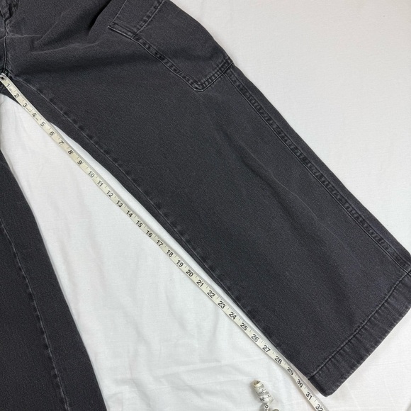Vince Woman’s Black Cargo wide watched Jeans Size 12 - Picture 6 of 10